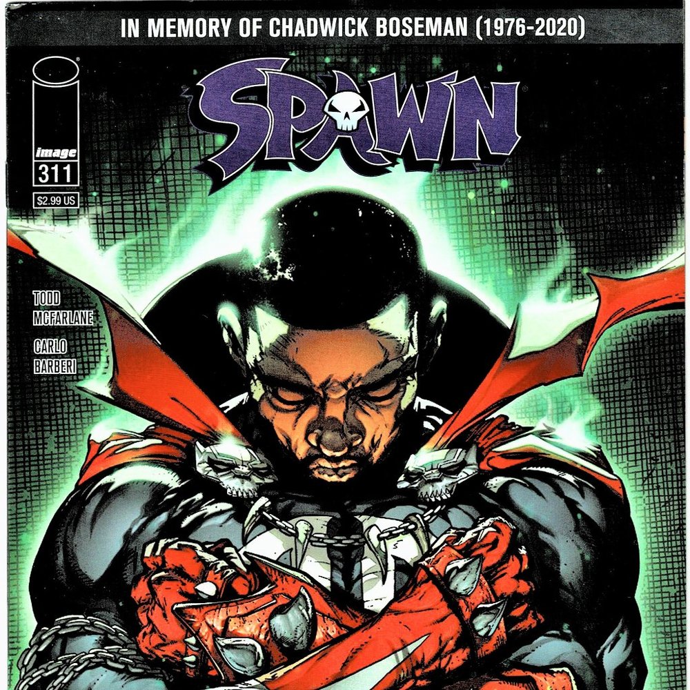 SPAWN...THE LIMITED CHADWICK  BOSEMAN ISSUE/ 2020 ISSIE #311 EXQISITE 9+